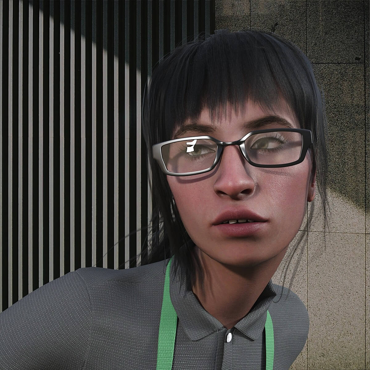 Stefanie Waiting Tables 3D Render, Digital Artwork by nanner