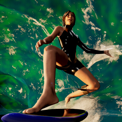 Caitlin – Metahuman Surfer Character