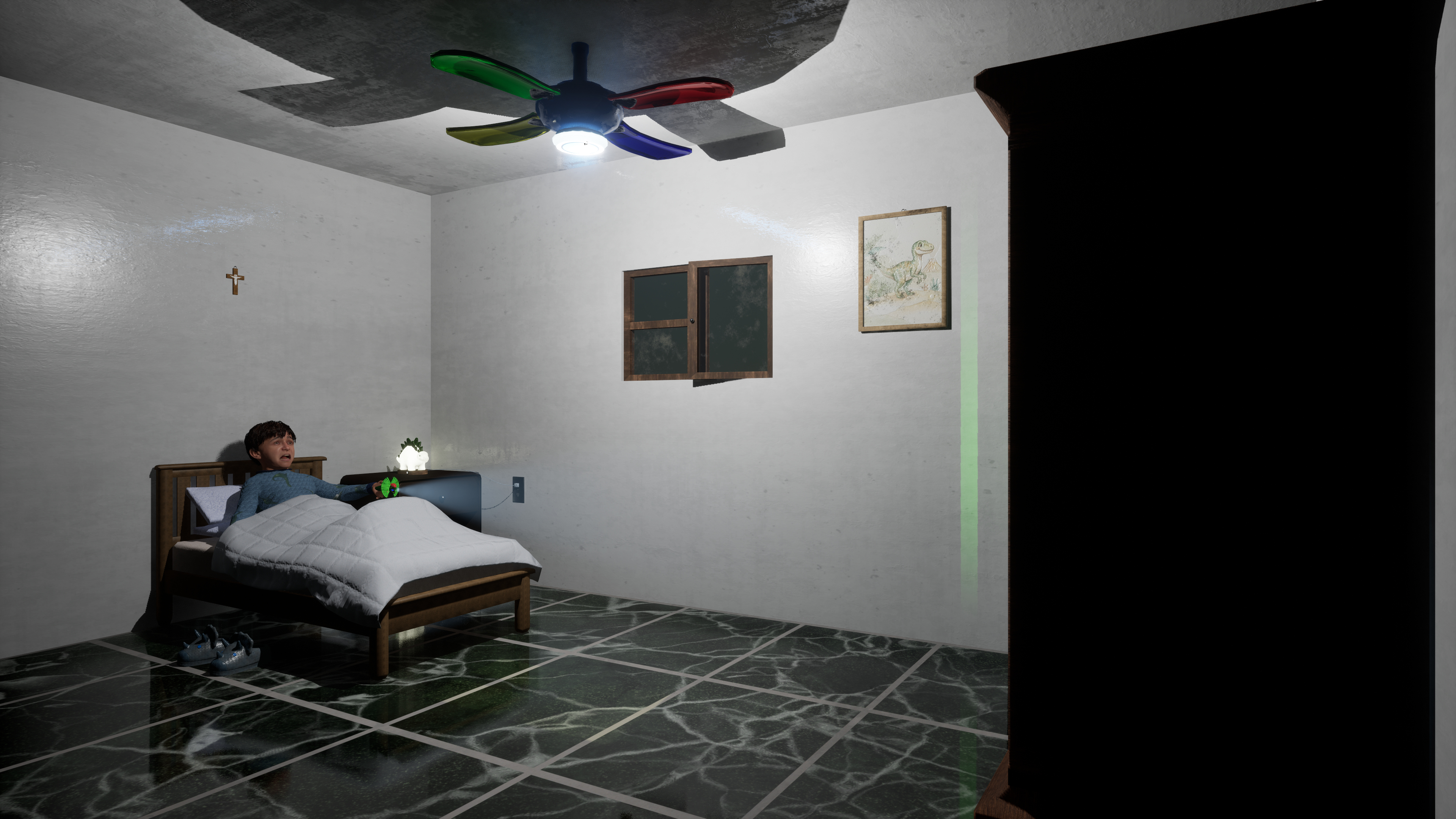 What Lurks in the Shadows 3D Render, Digital Artwork by Narficia