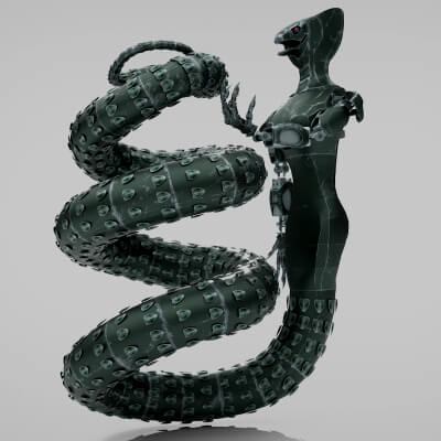 Lamia Robot Free Hard Surface Model 3D Model