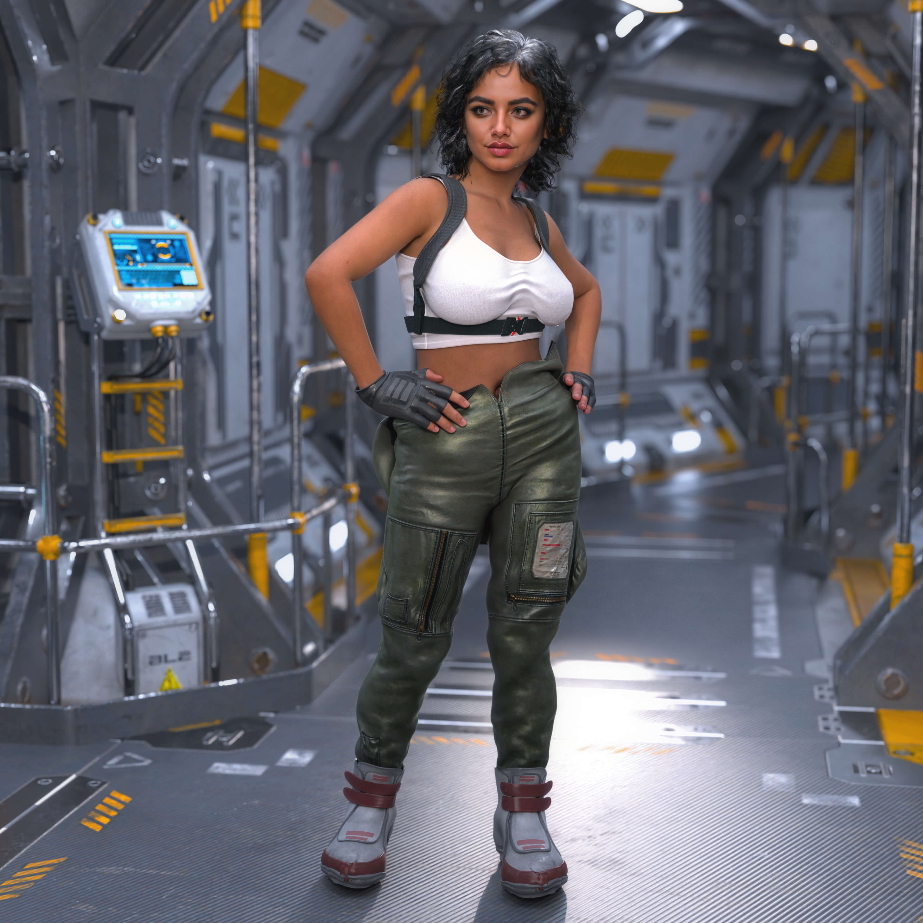 Elisa Ramirez 3D Render, Digital Artwork by NEKOPEEKER20XX74