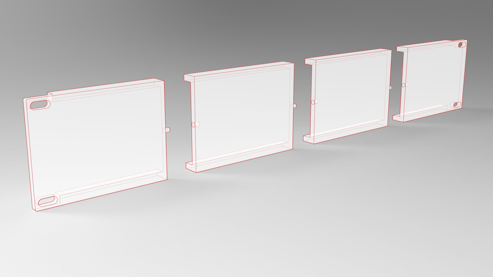 19 Inch 2U Blank Server Rack Panel - CNC and 3D Print Ready 3D Model