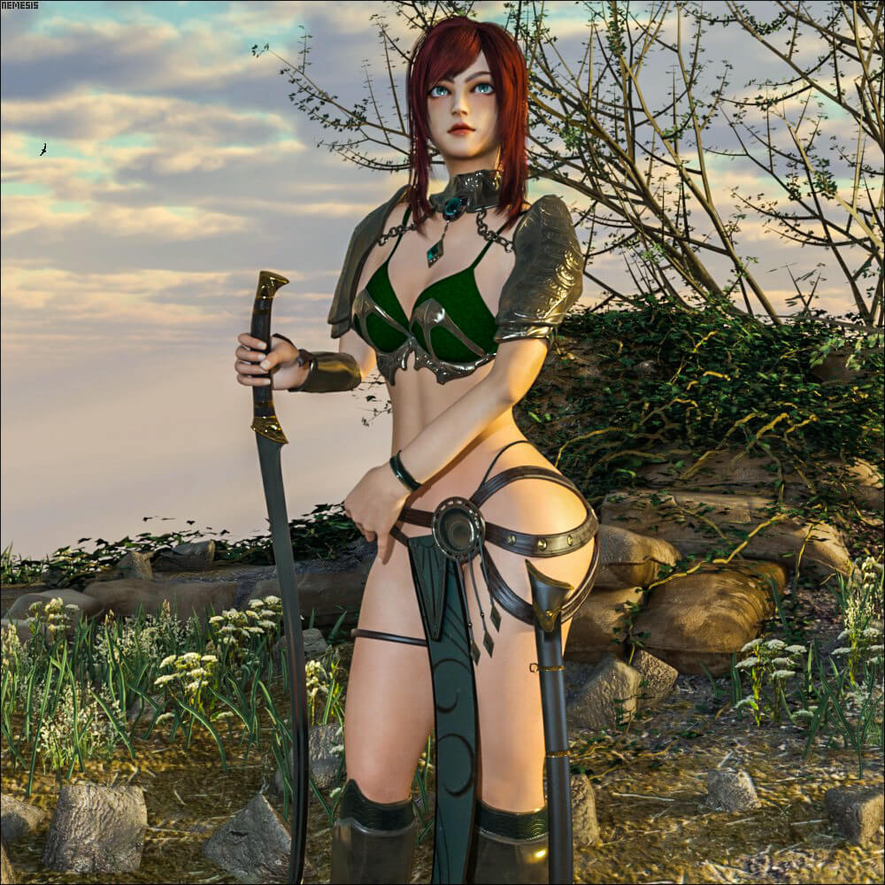 Warrior 3D Render, Digital Artwork by Nemesis74s