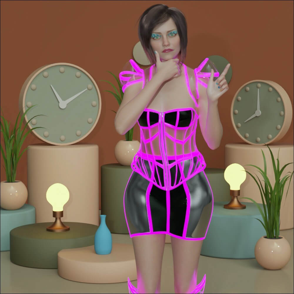 Perplexity poses and expressions for G8F-M Daz Content