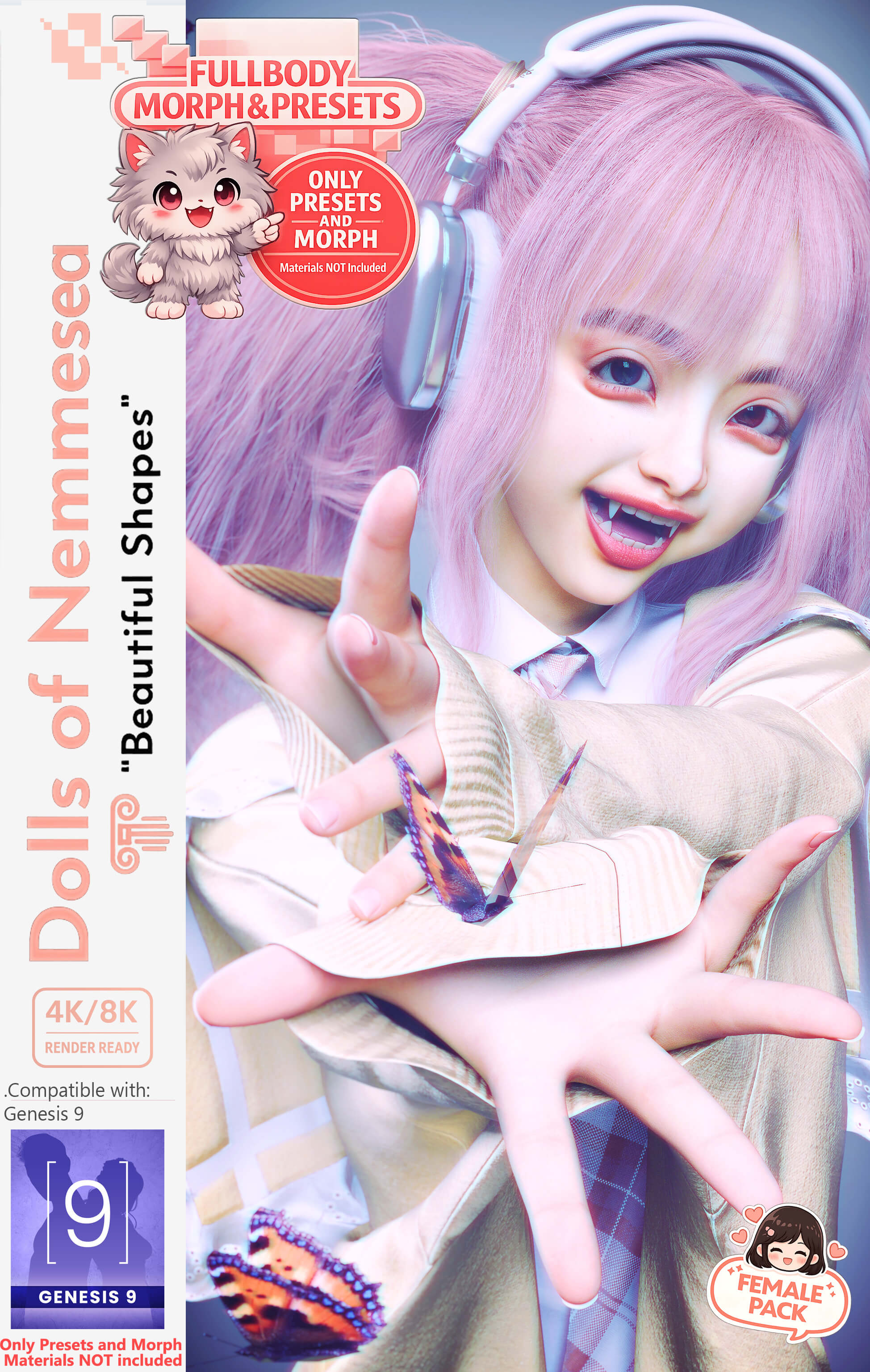 DNM - Kiwi G9 Fullbody Morph &amp Presets No Textures Daz Content
