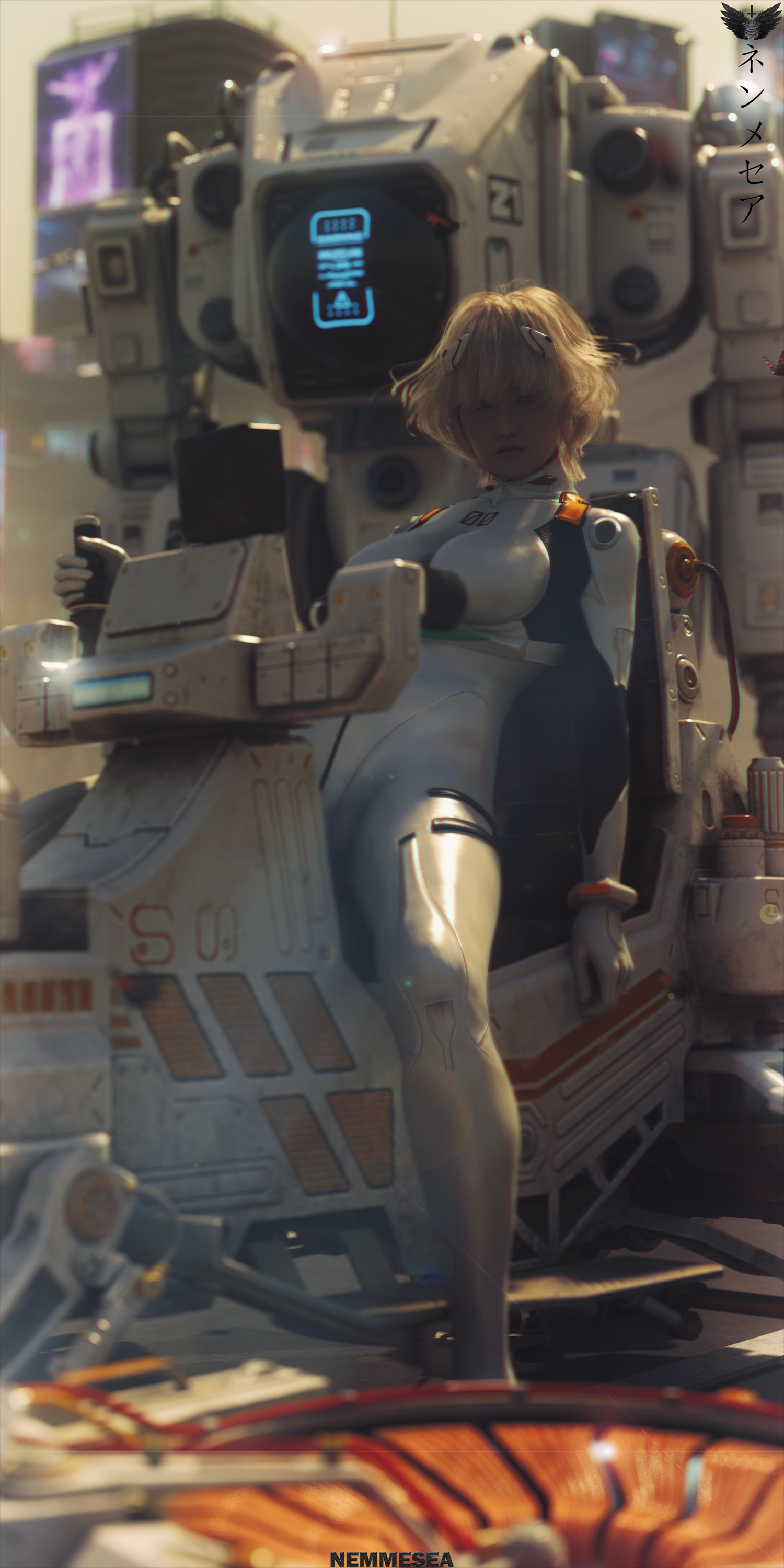 Itsuka 521 The Endless Battle 3D Render, Digital Artwork by Nemmesea