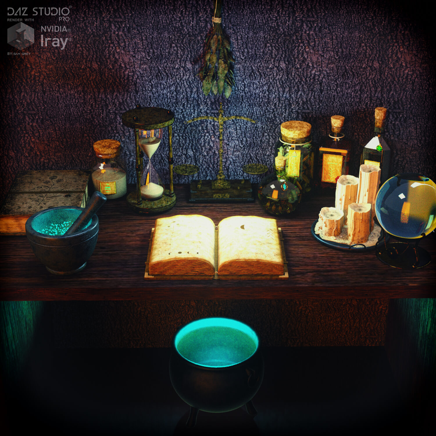 Apothecary Witch Bundle for DAZ Daz Content