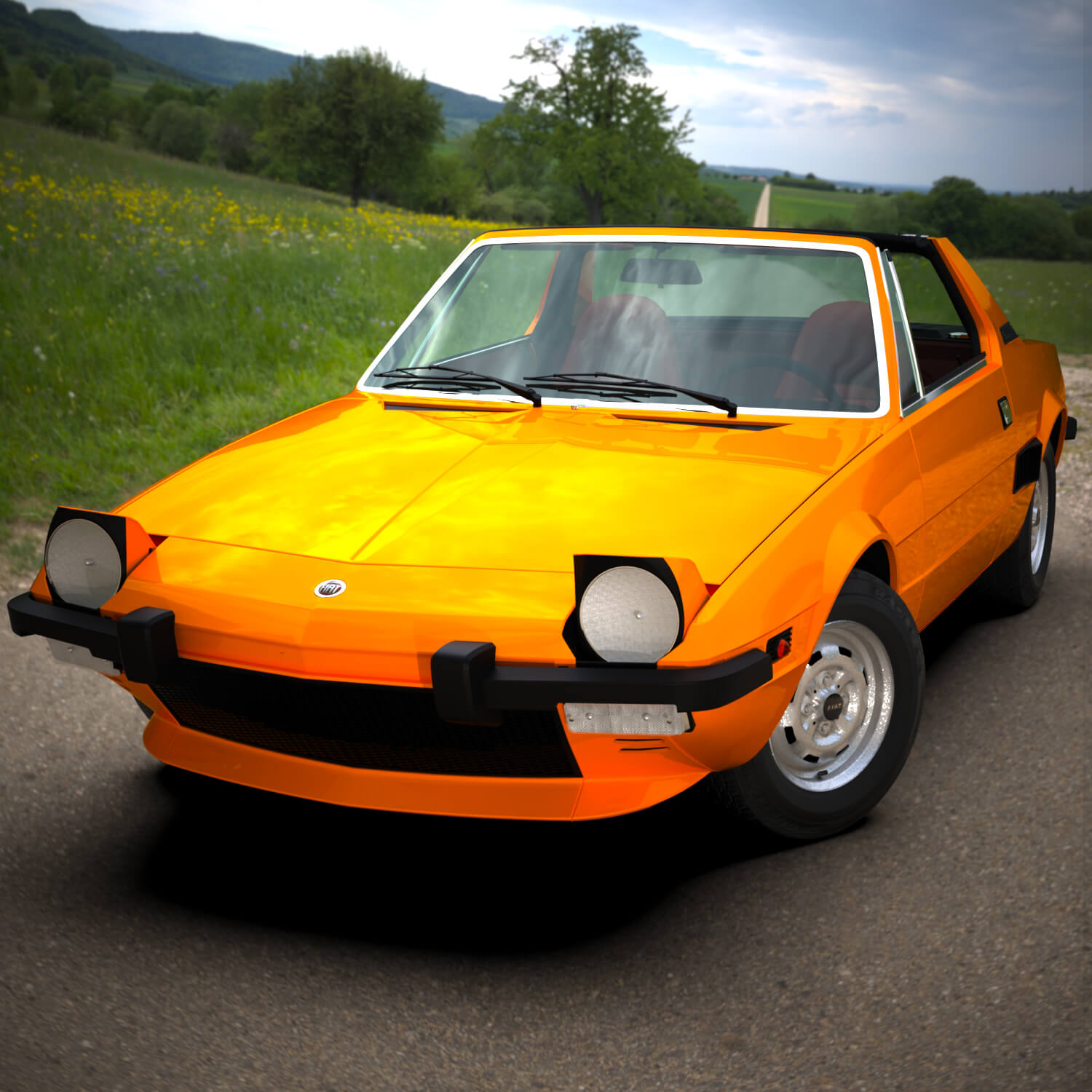 Fiat X19 1975 for DAZ Studio Daz Content