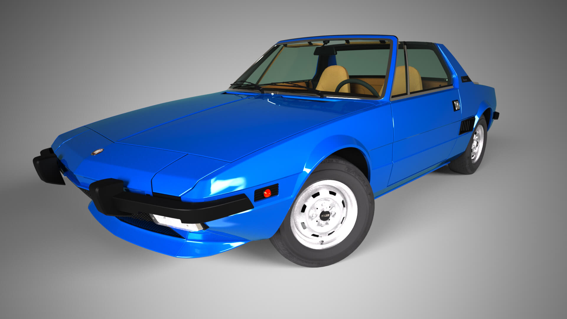 Fiat X19 1975 for DAZ Studio Daz Content