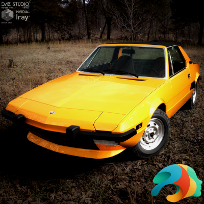 Fiat X19 1975 for DAZ Studio Daz Content