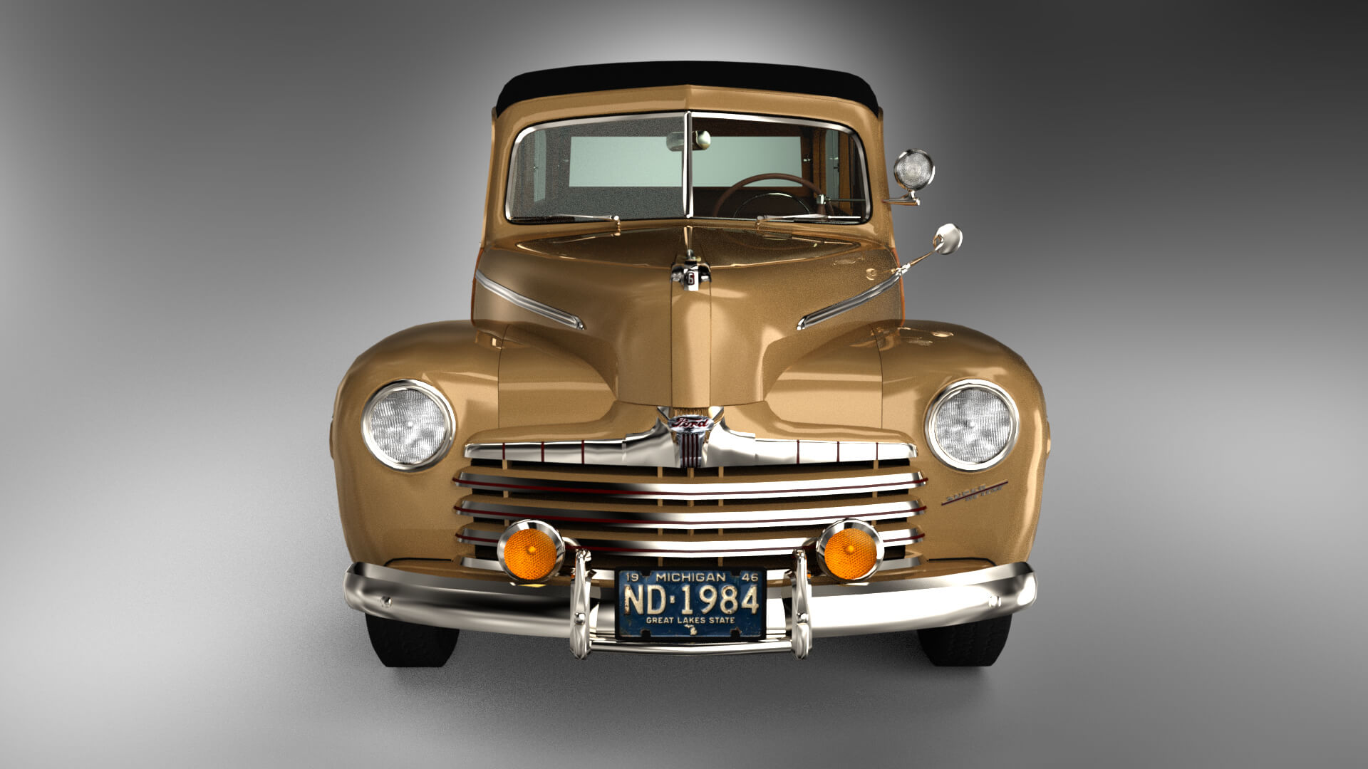 Ford Super Deluxe Station Wagon 1946 for DAZ Studio Daz Content