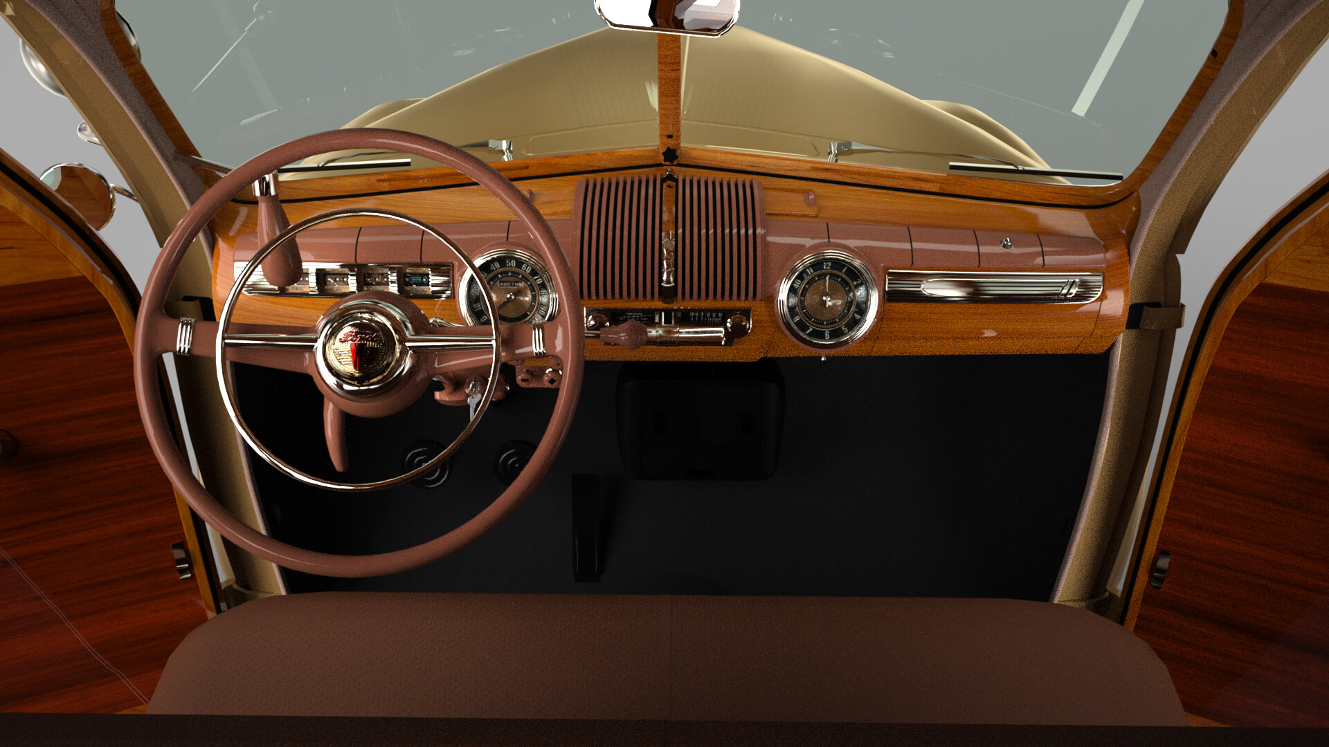 Ford Super Deluxe Station Wagon 1946 for DAZ Studio Daz Content