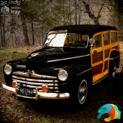 Ford Super Deluxe Station Wagon 1946 for DAZ Studio