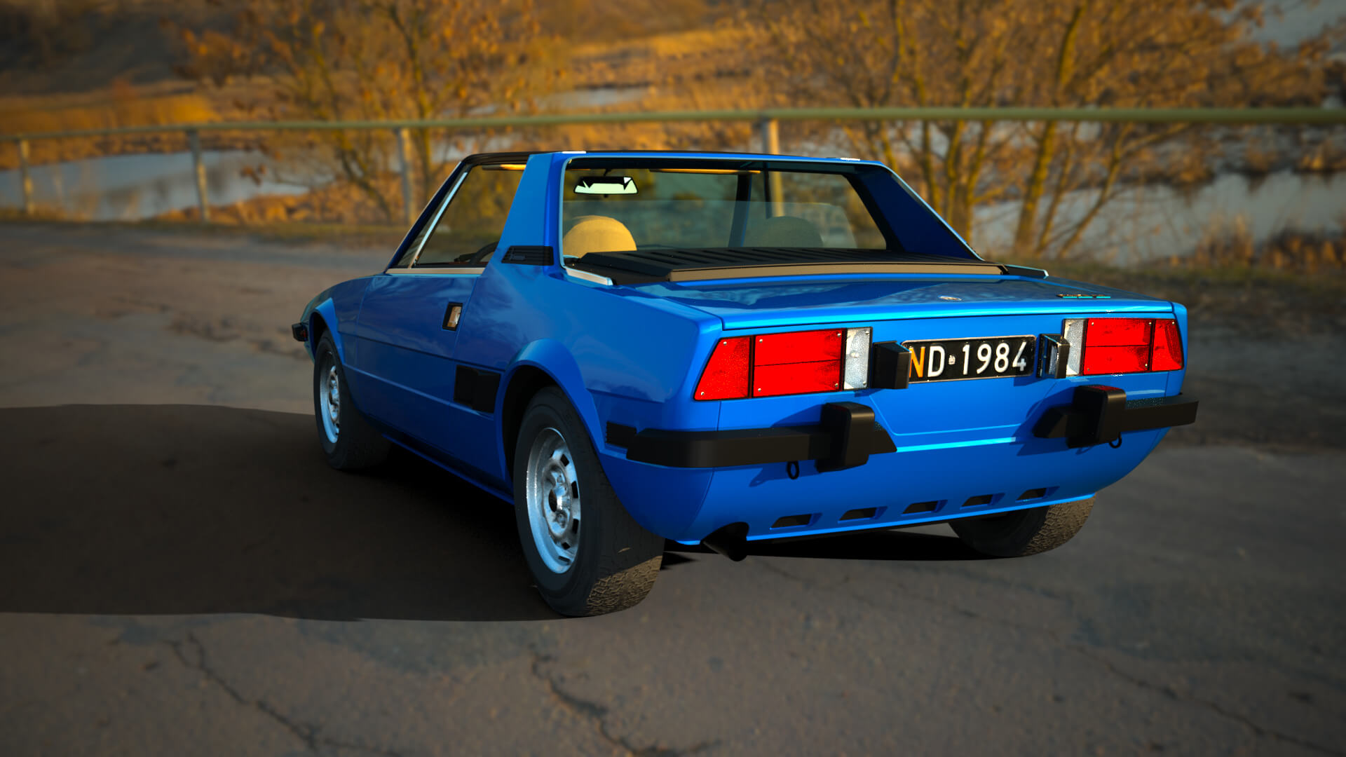 Fiat X19 1975 for DAZ Studio 3D Render, Digital Artwork by nerdadantes