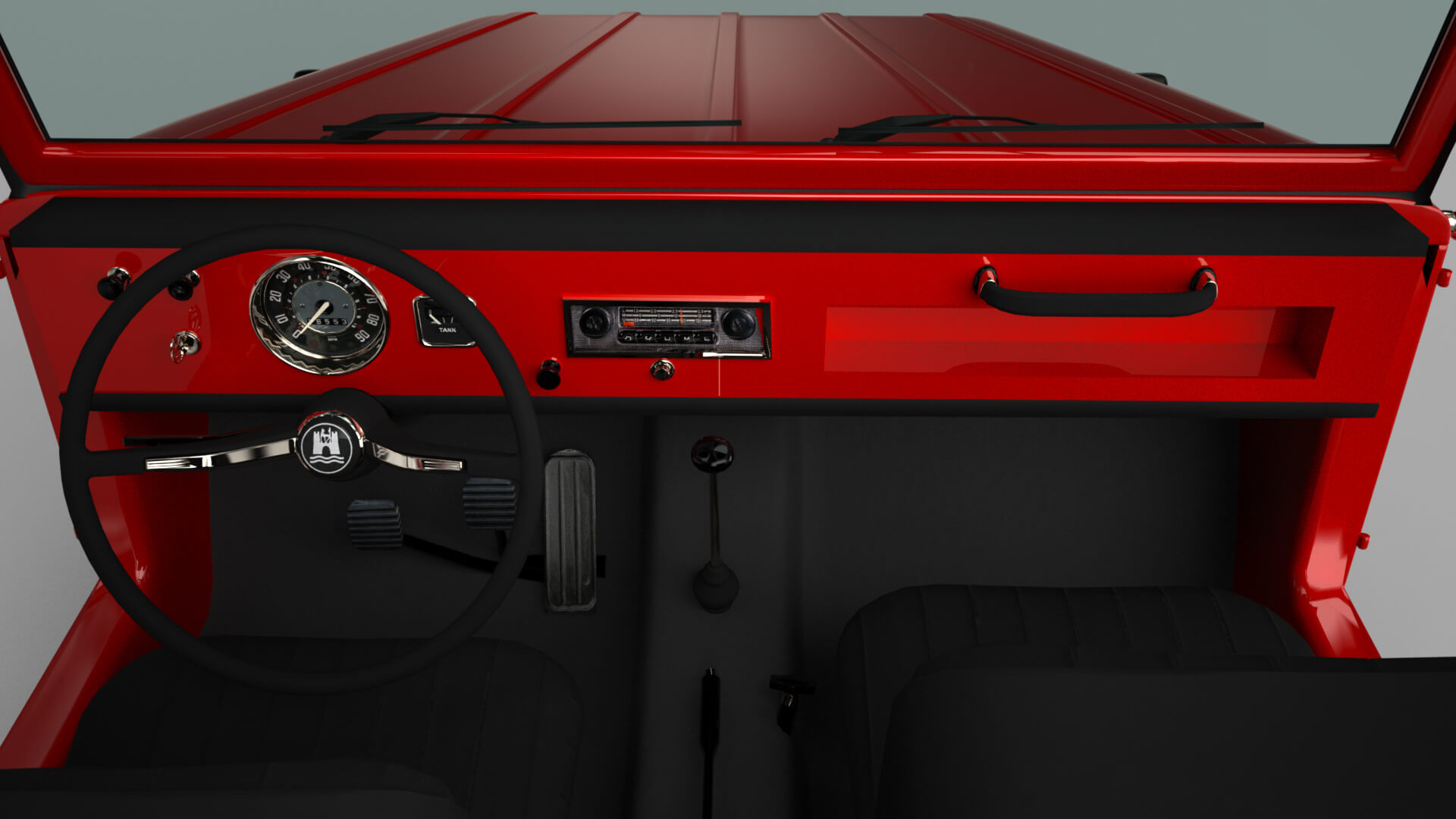 Volkswagen Thing 1973 3D Render, Digital Artwork by nerdadantes