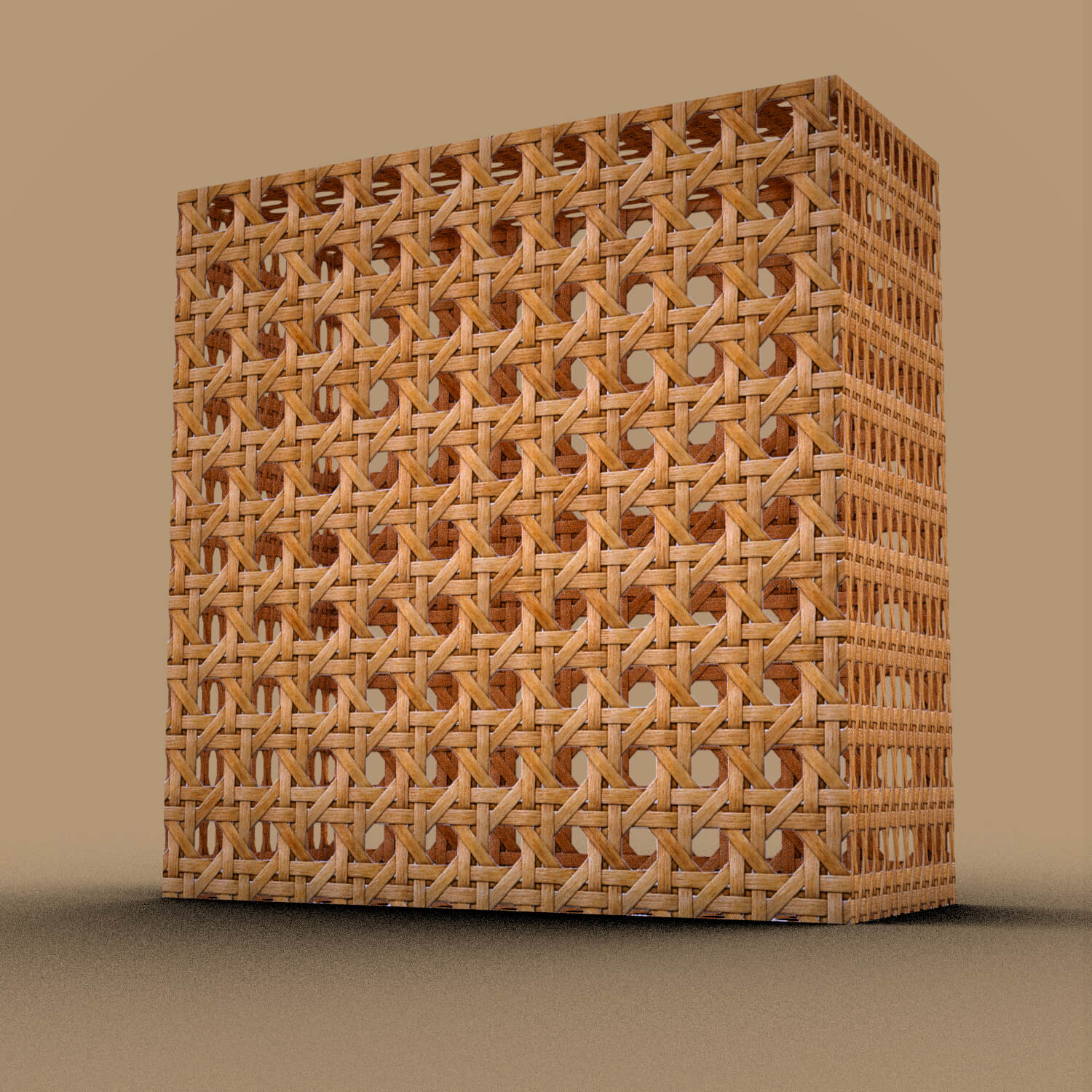 Woven Rattan Cane Texture Pack 3D Render, Digital Artwork by nerdadantes