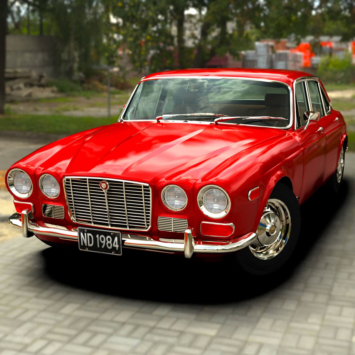 Jaguar XJ6 1971 for DAZ Studio Daz Content