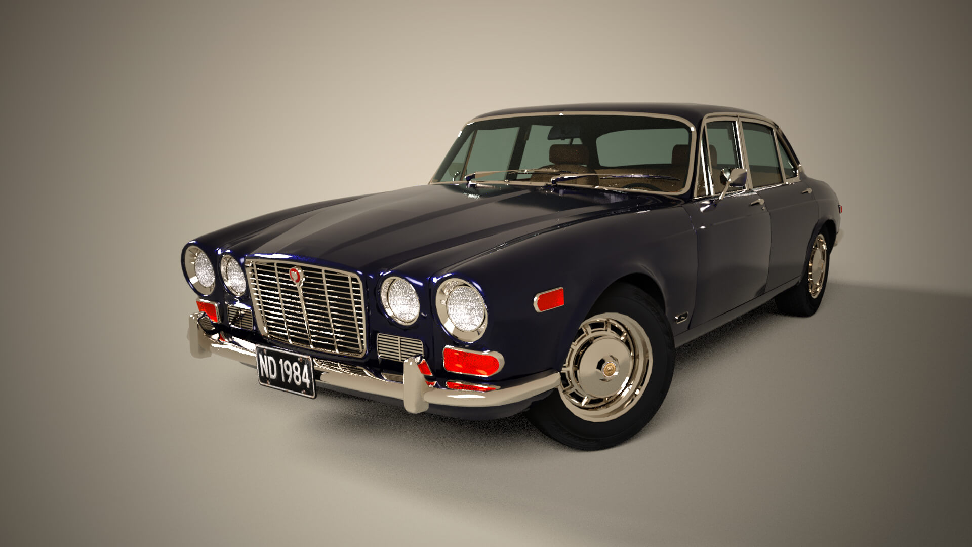 Jaguar XJ6 1971 for DAZ Studio Daz Content