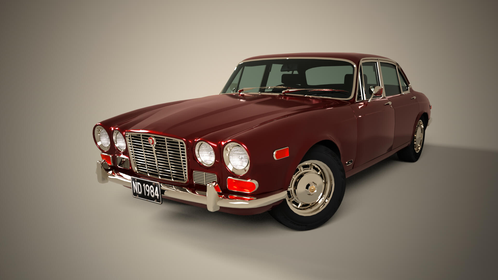 Jaguar XJ6 1971 for DAZ Studio Daz Content