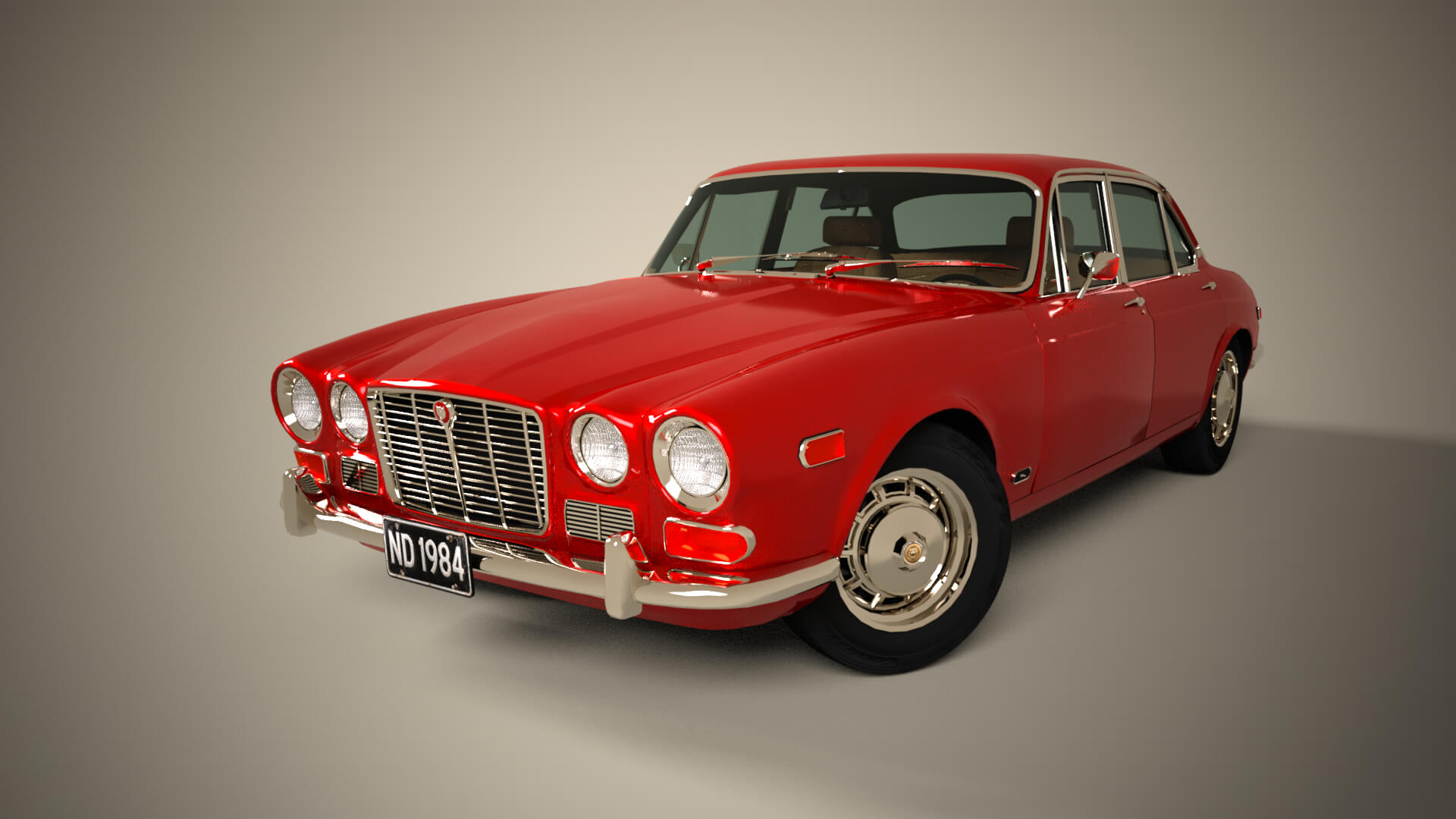 Jaguar XJ6 1971 for DAZ Studio Daz Content