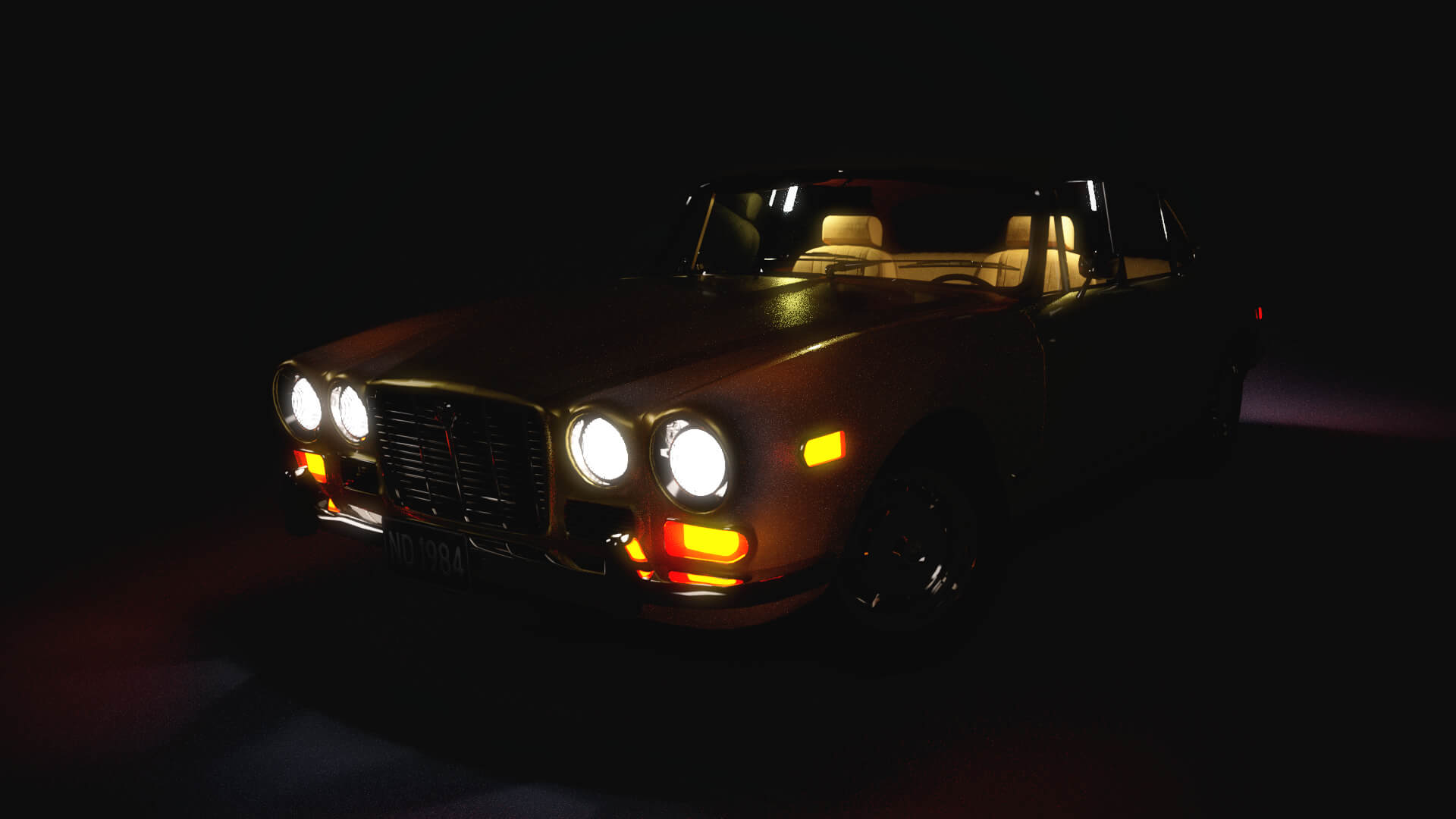 Jaguar XJ6 1971 for DAZ Studio Daz Content