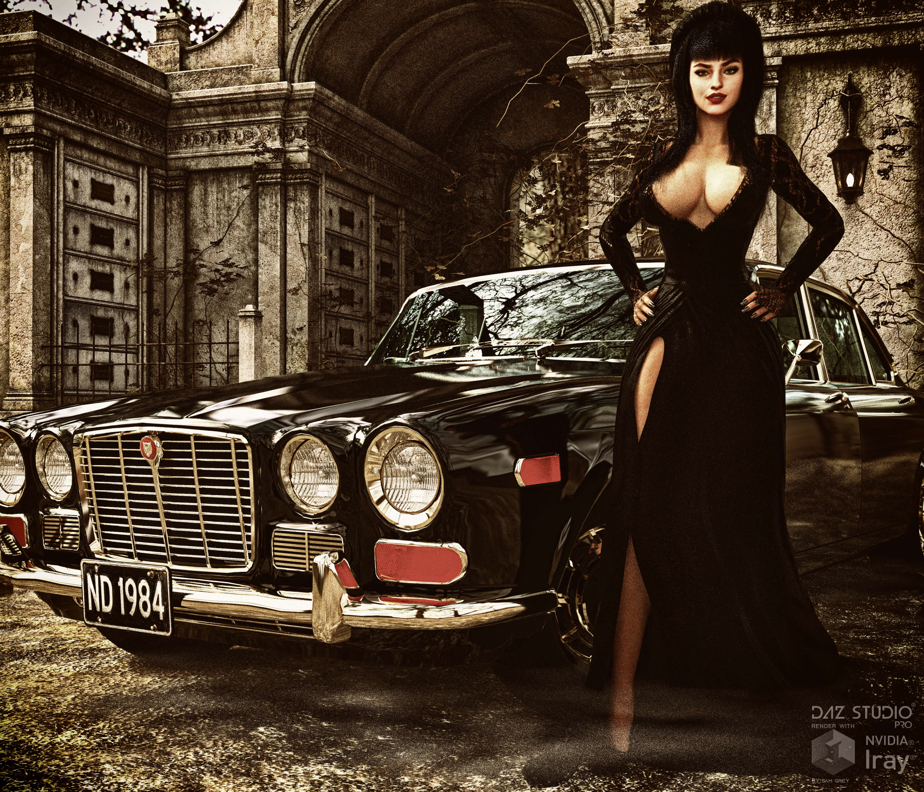 Jaguar XJ6 1971 for DAZ Studio Daz Content