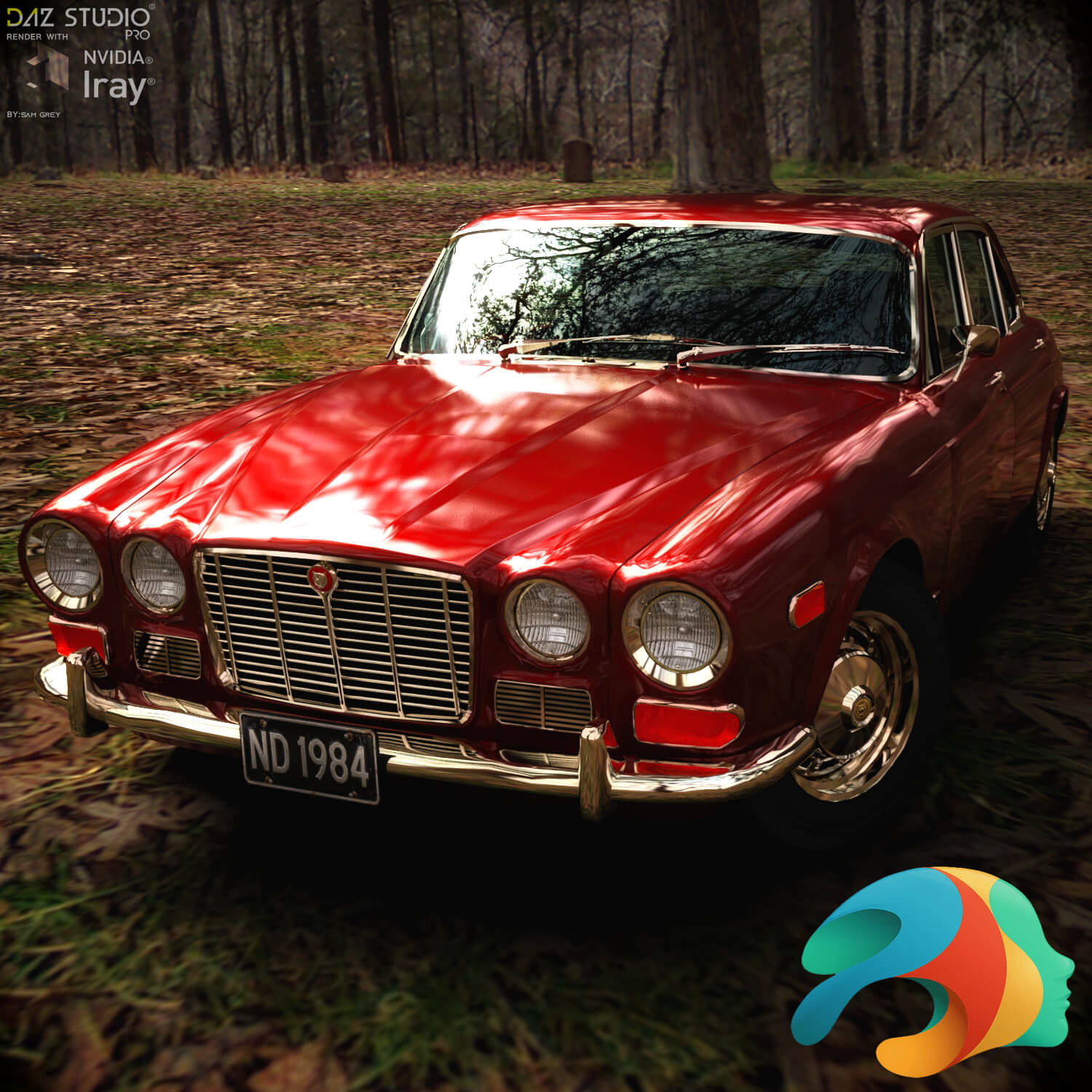 Jaguar XJ6 1971 for DAZ Studio Daz Content