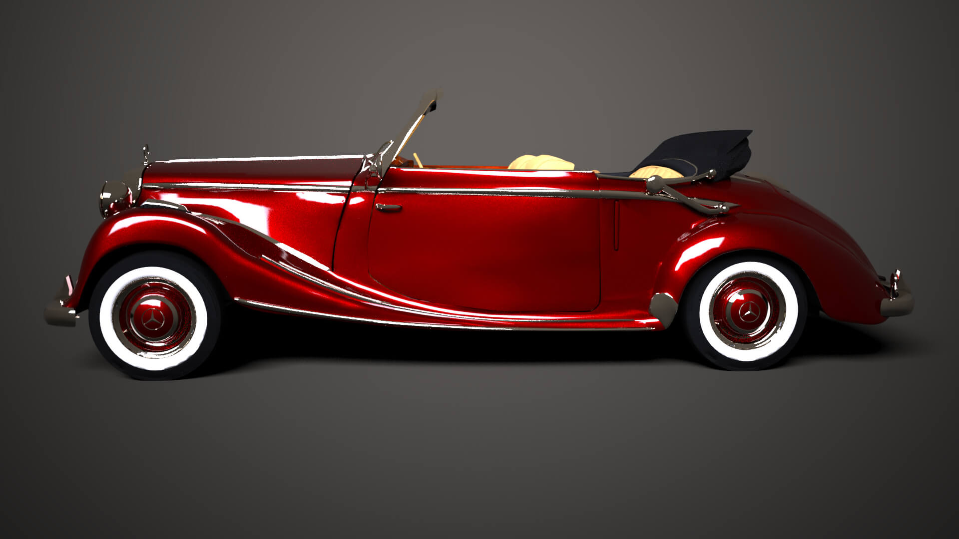 Mercedes-Benz 170S 1949 for DAZ Studio Daz Content