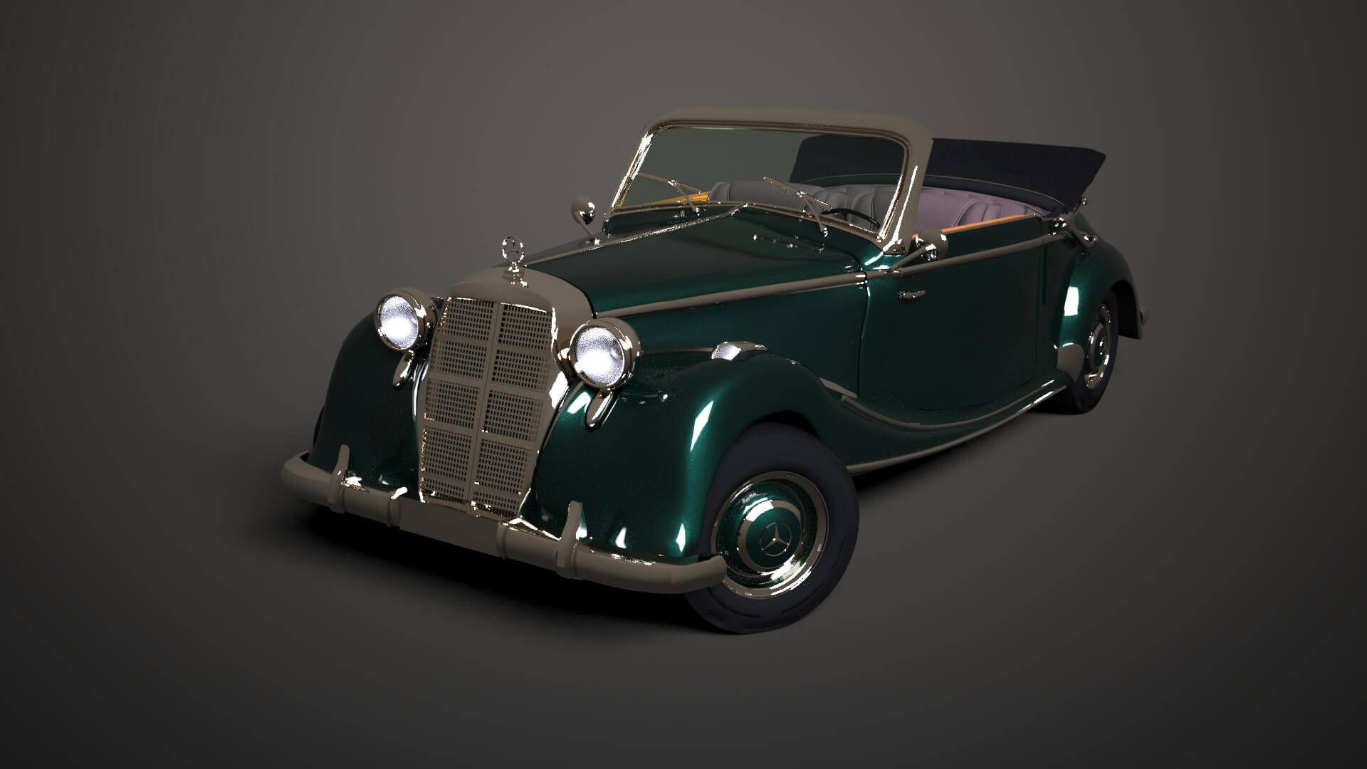 Mercedes-Benz 170S 1949 for DAZ Studio Daz Content