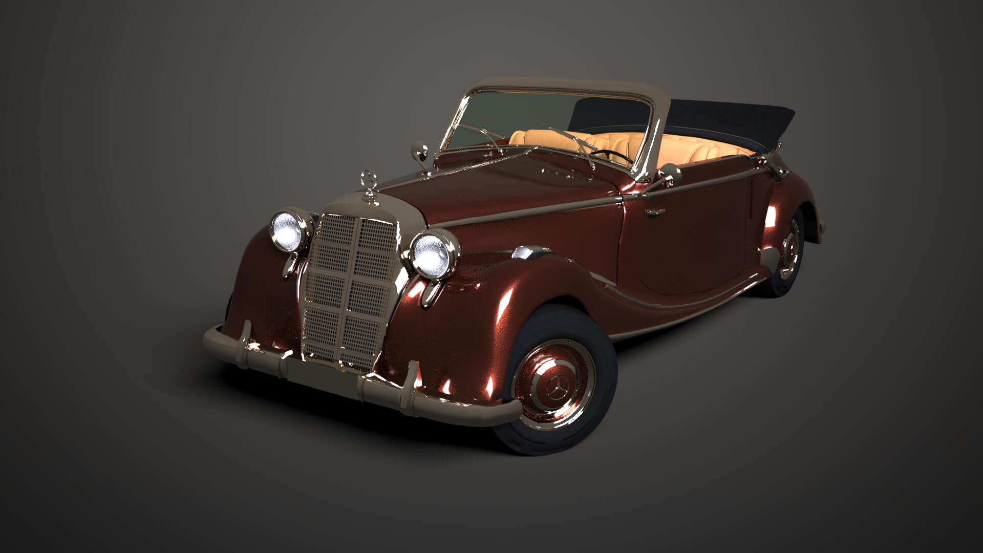 Mercedes-Benz 170S 1949 for DAZ Studio Daz Content
