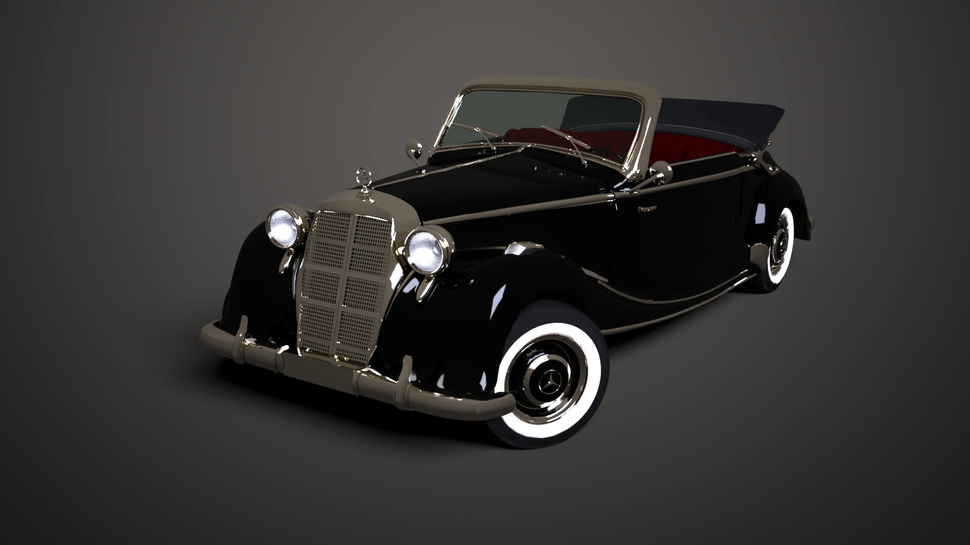 Mercedes-Benz 170S 1949 for DAZ Studio Daz Content