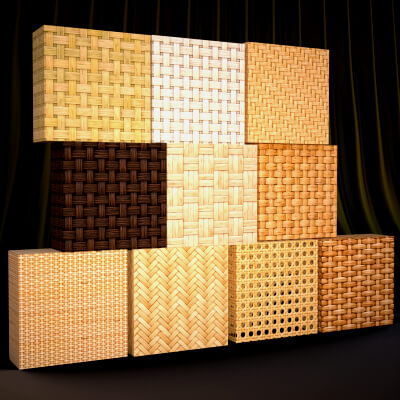 Woven Rattan Cane Texture Pack