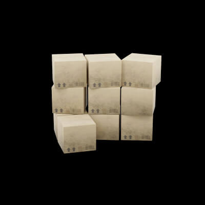 Cardboard Boxes Stack