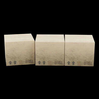 Cardboard Shipping Boxes Row