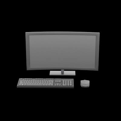 Curved Desktop PC Setup