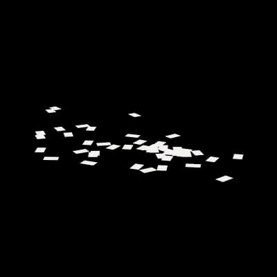 Scattered Blank Paper