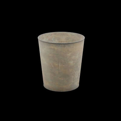 Vintage Metal Wastebasket