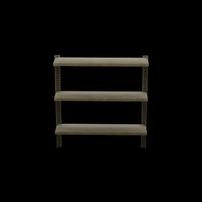 Wall-Mounted Metal Shelving Unit