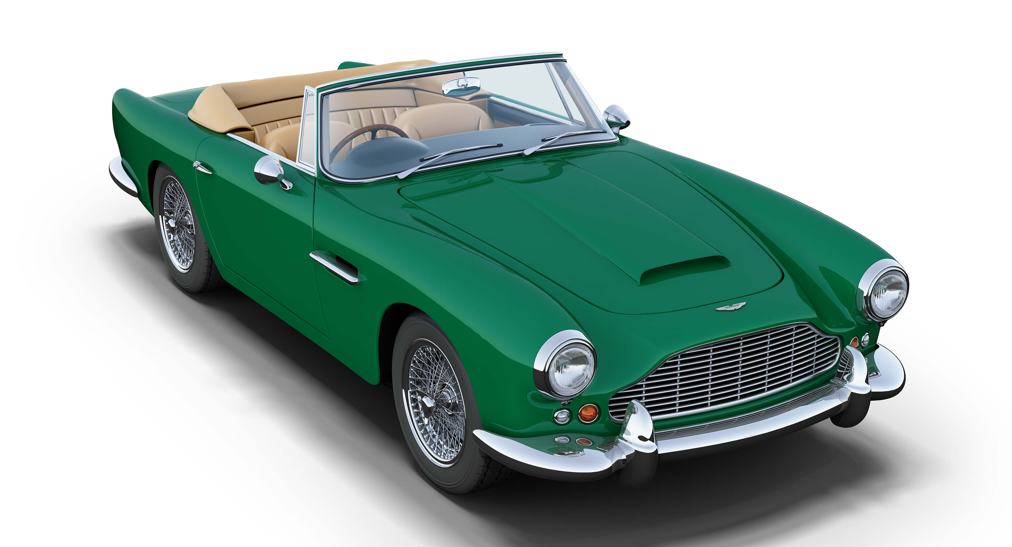 Aston Martin DB4 Convertible 3D Model