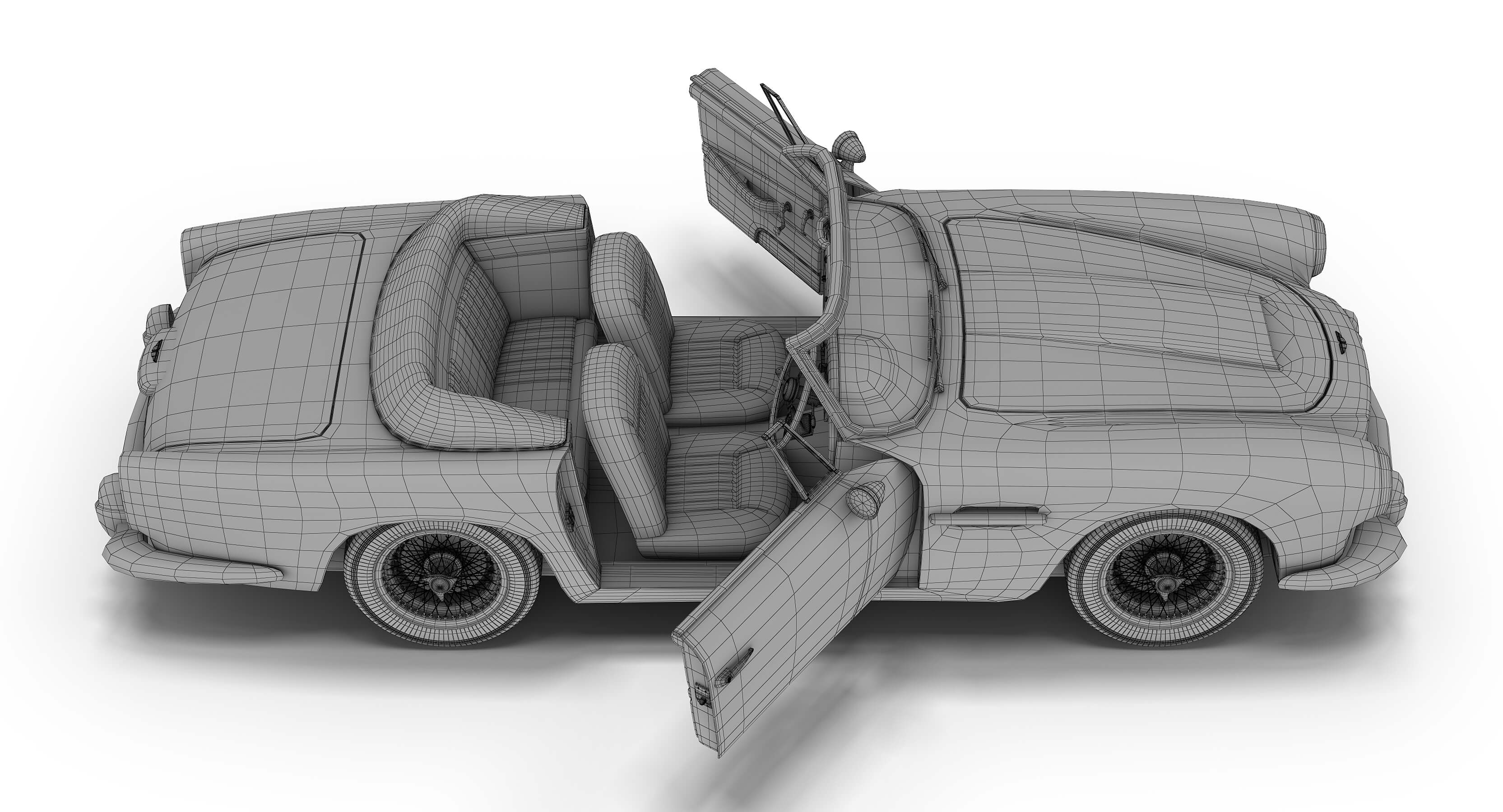 Aston Martin DB4 Convertible 3D Model