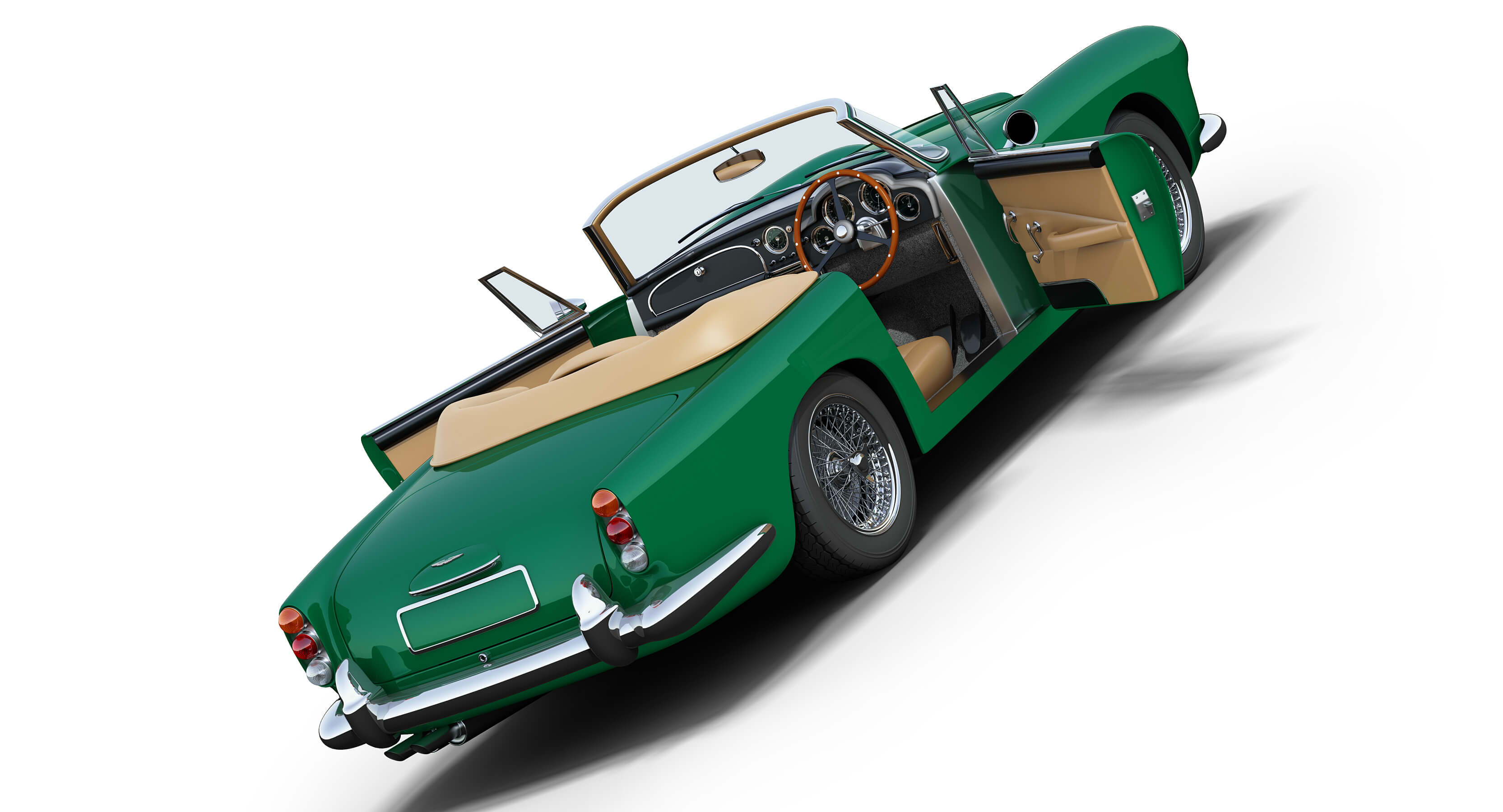 Aston Martin DB4 Convertible 3D Model