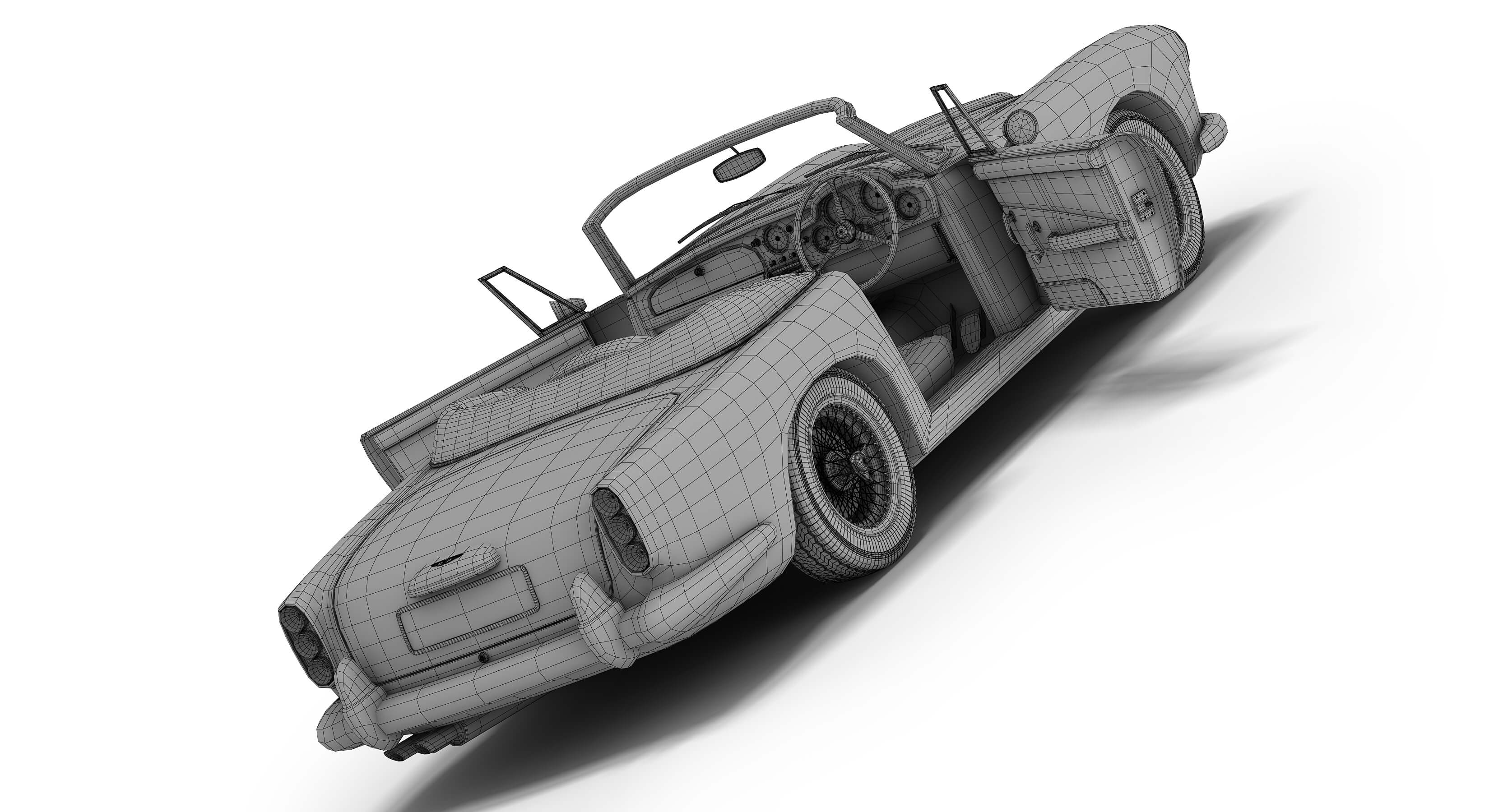 Aston Martin DB4 Convertible 3D Model