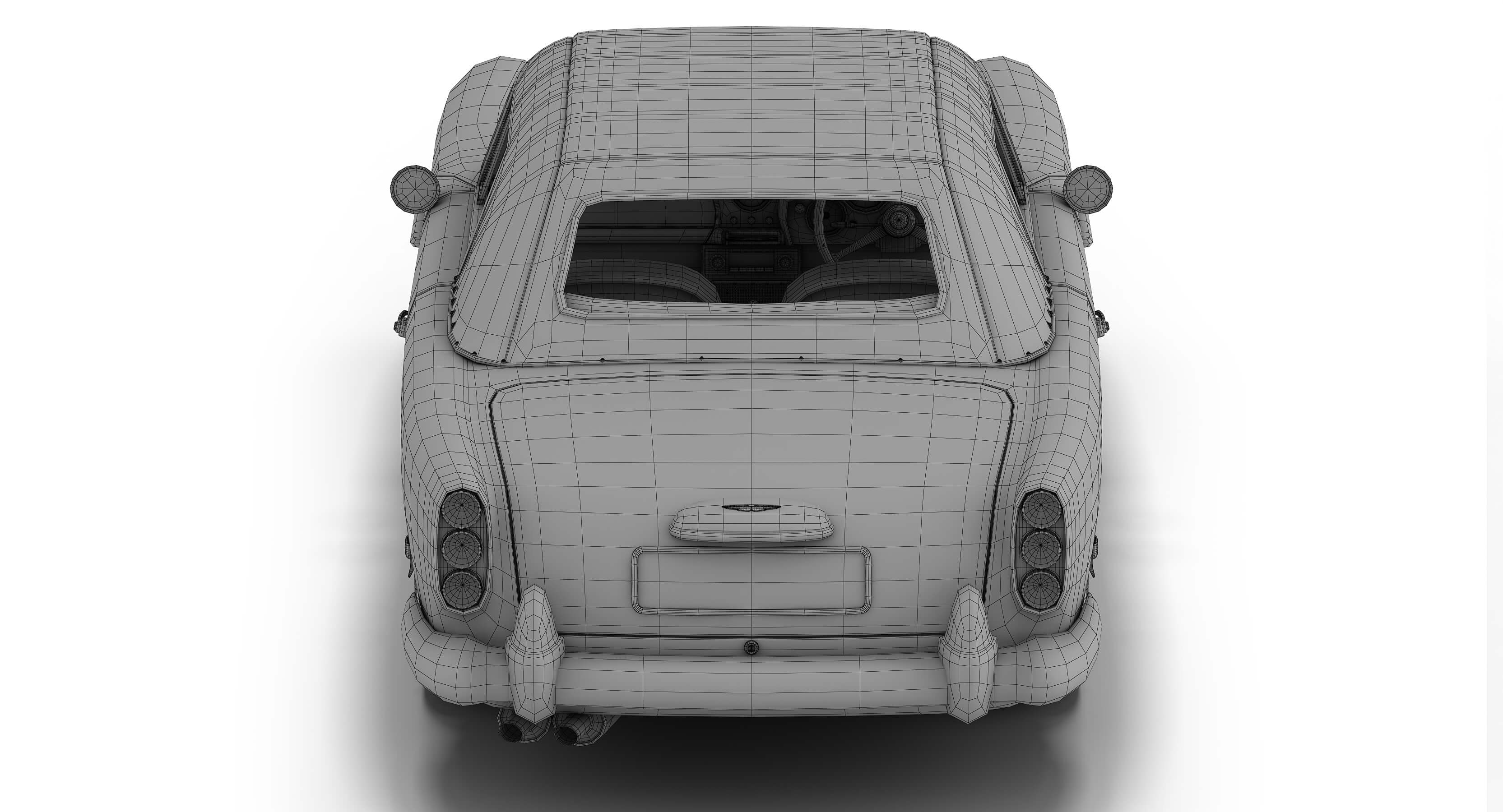 Aston Martin DB4 Convertible 3D Model