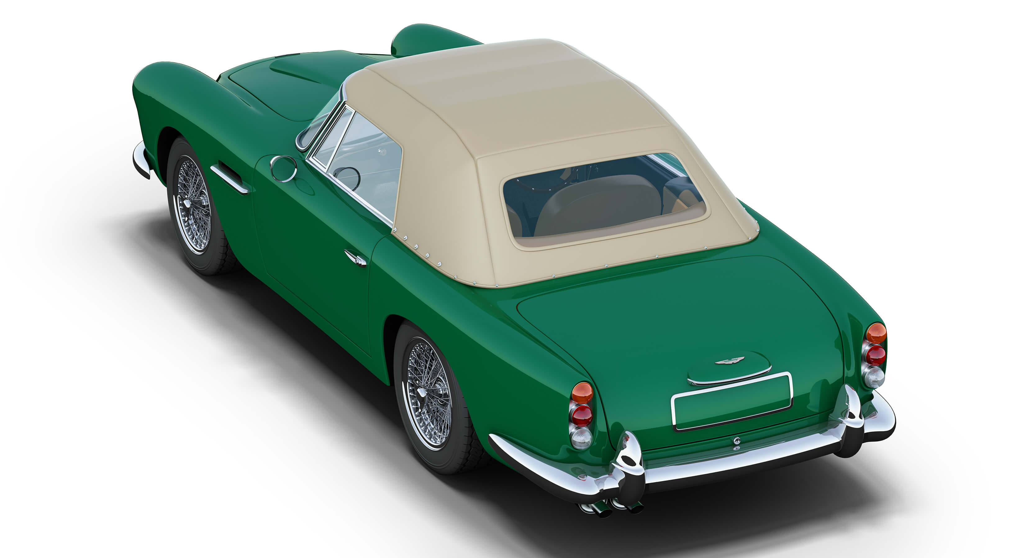Aston Martin DB4 Convertible 3D Model