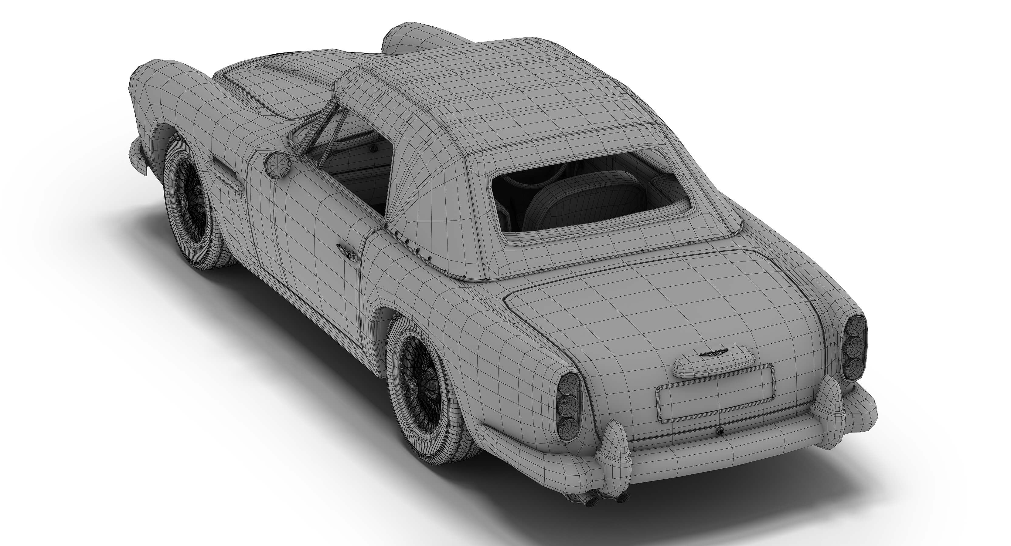 Aston Martin DB4 Convertible 3D Model