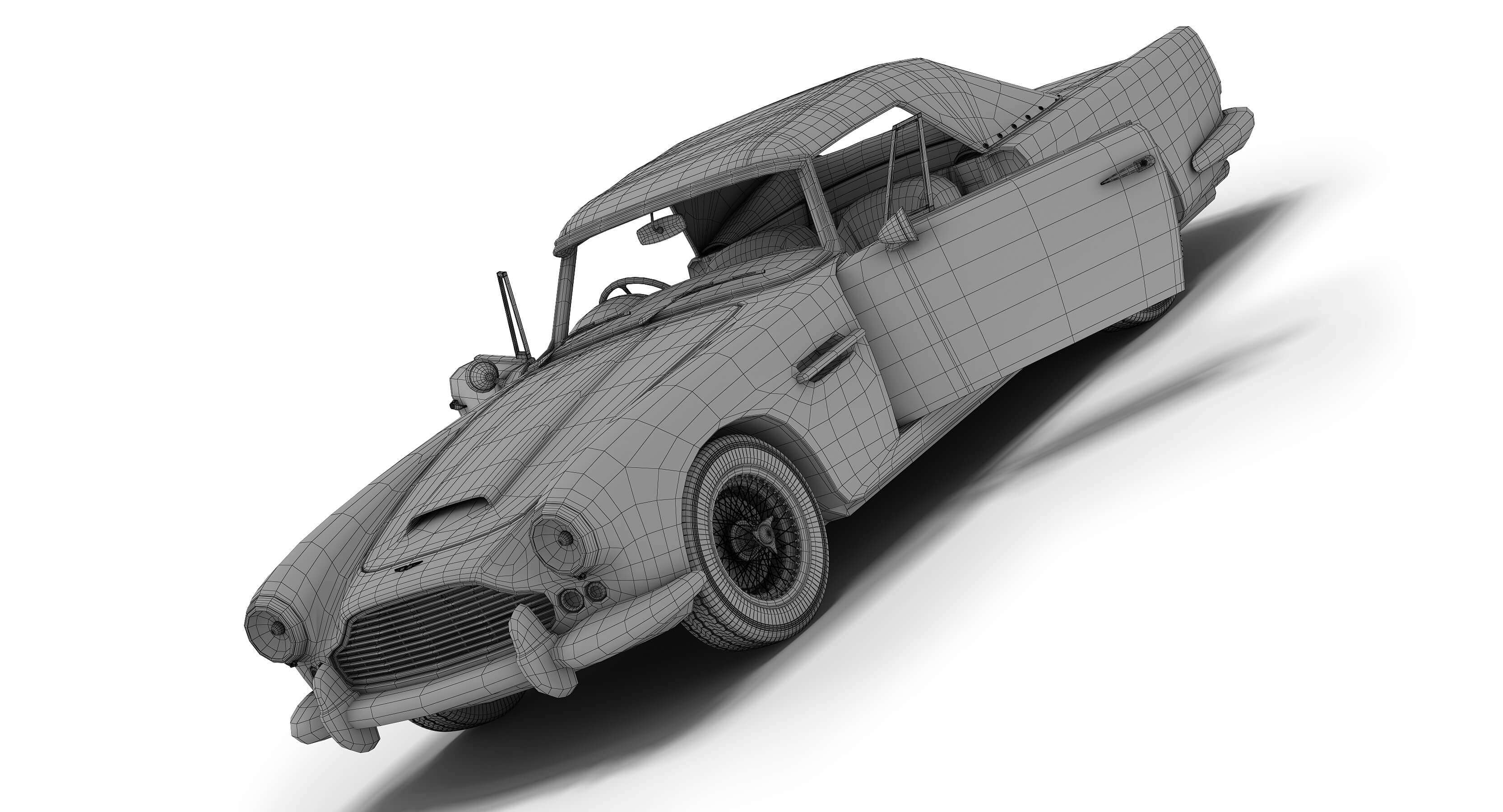 Aston Martin DB4 Convertible 3D Model