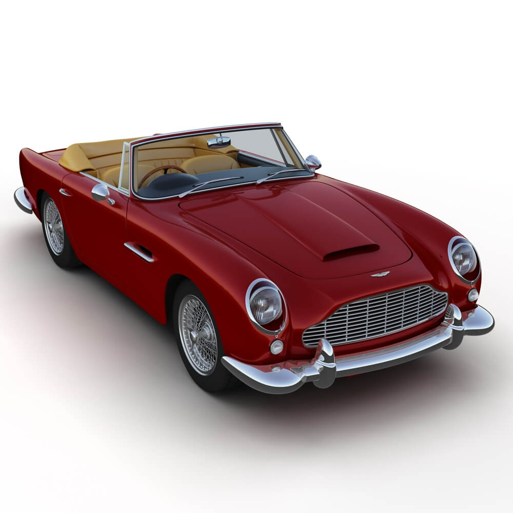 Aston Martin DB5 Convertible 3D Model