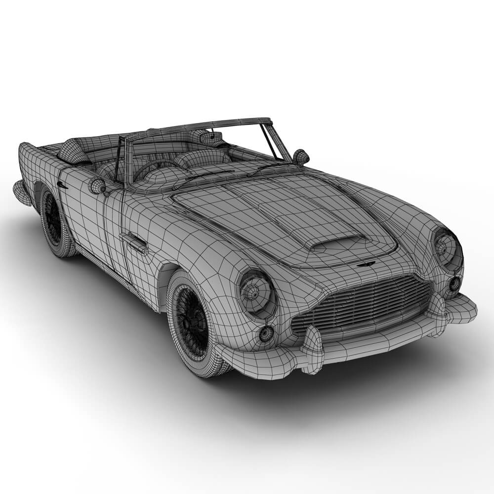 Aston Martin DB5 Convertible 3D Model