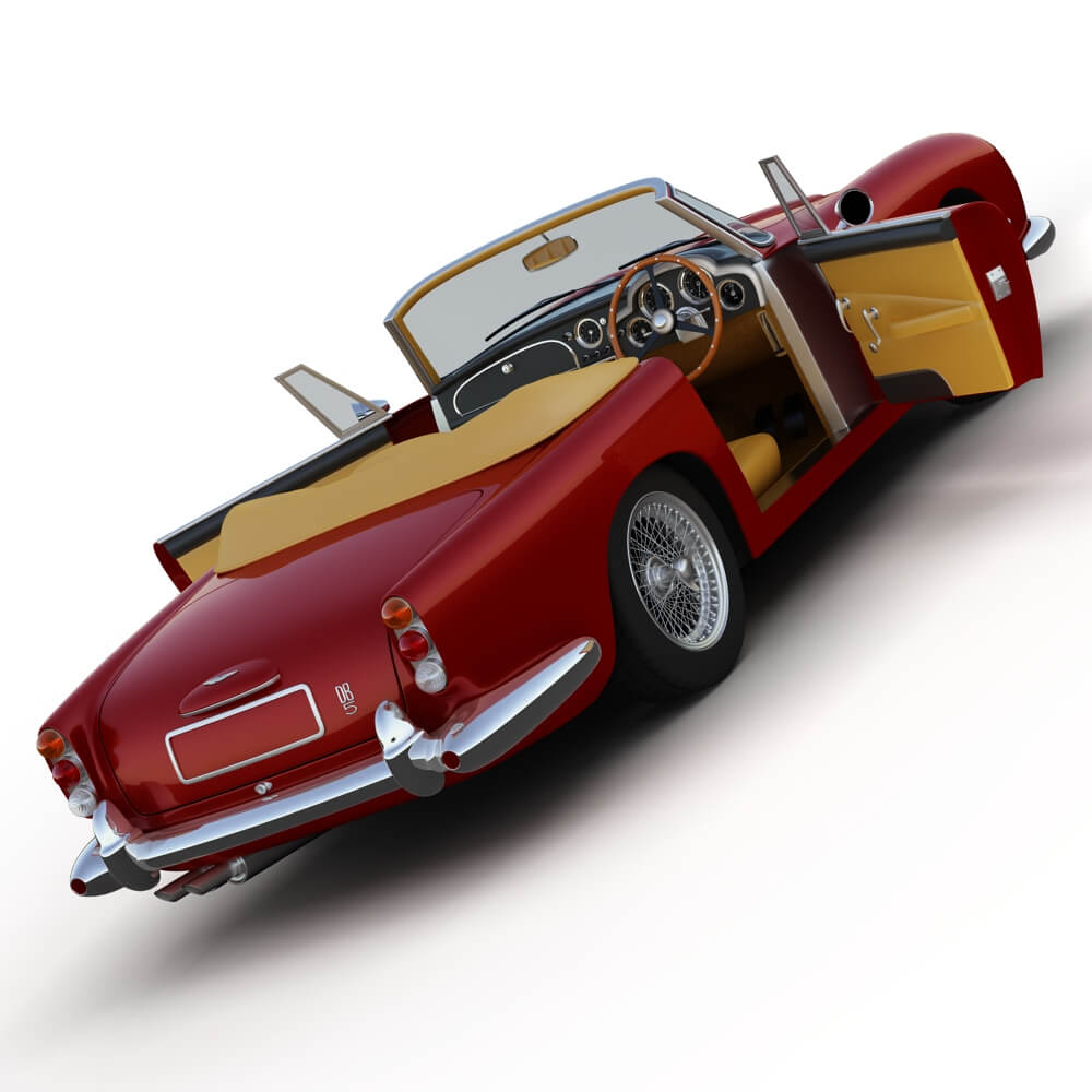 Aston Martin DB5 Convertible 3D Model