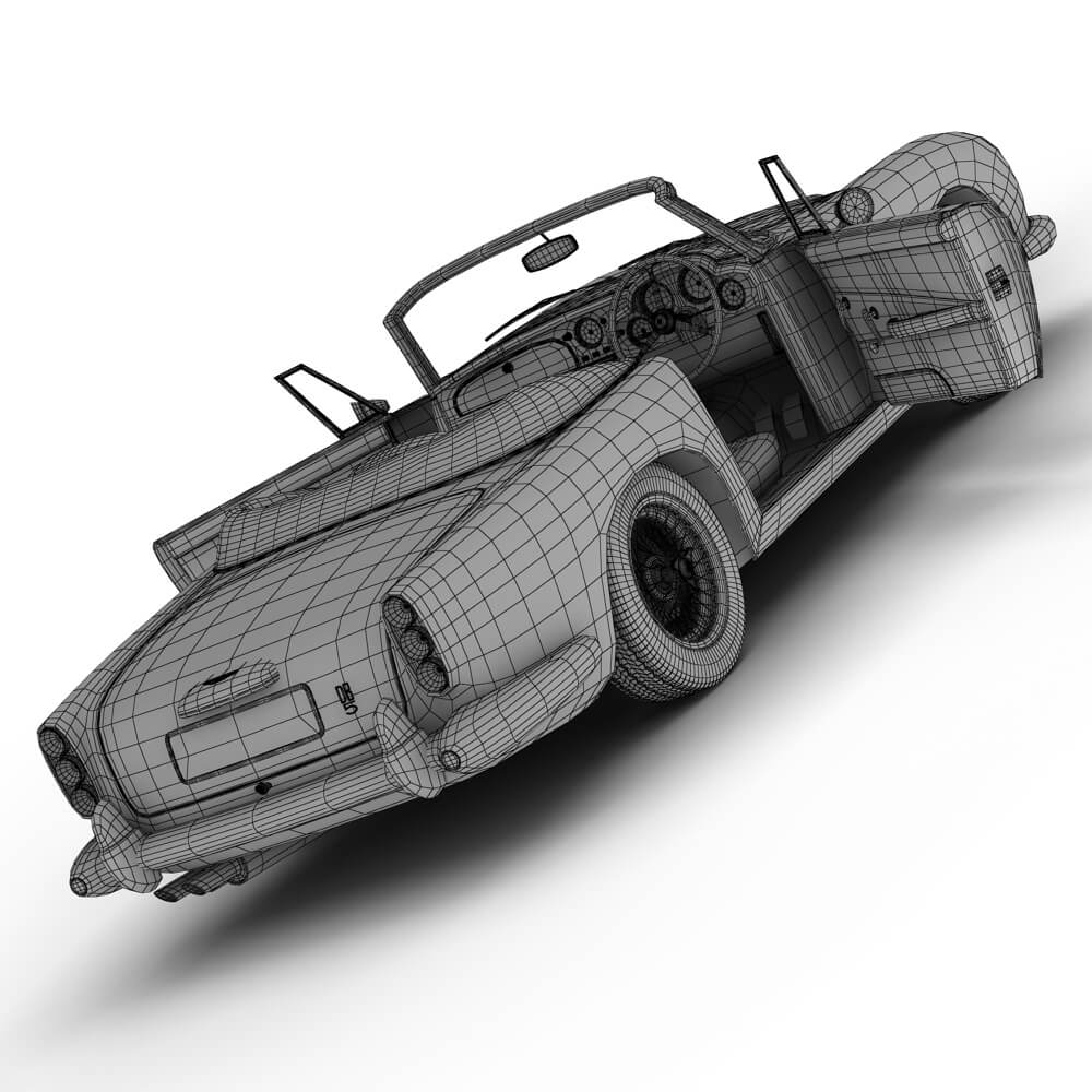 Aston Martin DB5 Convertible 3D Model